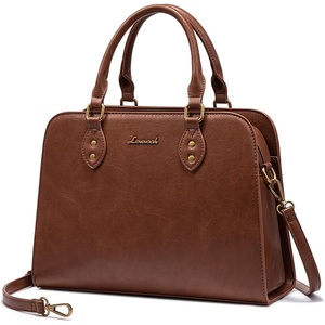 image:imageLOVEVOOK Purses and Handbags for Women VintageStyle Leather Top Handle Shoulder Bag Satchel Tote Crossbody Purse for LadiesBrown