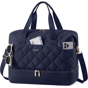 image:imageLOVEVOOK Travel Carry On Bag for Women Lightweight Weekender Bags with Shoe Compartment Wet Pocket Hospital Overnight Bags for Women Labor Delivery Personal Item Duffle Bag for Gym SportNavy  Blue