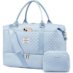image:imageLOVEVOOK Travel Duffle BagWeekender Bags for Women with Shoe CompartmentCarry on Overnight Bag with Toiletry BagGym Duffel Bag with Wet Pocket Hospital Bags for Labor and DeliveryLight Blue