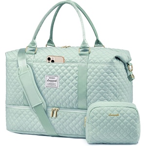 image:imageLOVEVOOK Travel Duffle BagWeekender Bags for Women with Shoe CompartmentCarry on Overnight Bag with Toiletry BagGym Duffel Bag with Wet Pocket Hospital Bags for Labor and DeliveryCLight Green