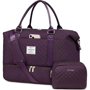 image:imageLOVEVOOK Travel Duffle BagWeekender Bags for Women with Shoe CompartmentCarry on Overnight Bag with Toiletry BagGym Duffel Bag with Wet Pocket Hospital Bags for Labor and DeliveryDark Purplec