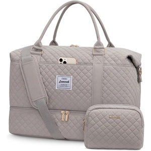 image:imageLOVEVOOK Travel Duffle BagWeekender Bags for Women with Shoe CompartmentCarry on Overnight Bag with Toiletry BagGym Duffel Bag with Wet Pocket Hospital Bags for Labor and DeliveryLight Dusty Rose
