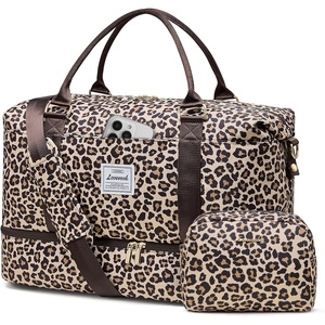 image:imageLOVEVOOK Travel Duffle BagWeekender Bags for Women with Shoe CompartmentCarry on Overnight Bag with Toiletry BagGym Duffel Bag with Wet Pocket Hospital Bags for Labor and DeliveryLeopard Printa