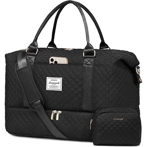 image:imageLOVEVOOK Travel Duffle BagWeekender Bags for Women with Shoe CompartmentCarry on Overnight Bag with Toiletry BagGym Duffel Bag with Wet Pocket Hospital Bags for Labor and DeliveryBlackL3