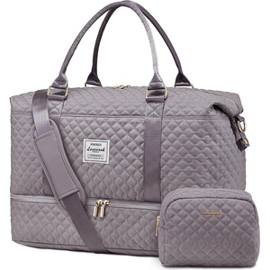 image:imageLOVEVOOK Travel Duffle BagWeekender Bags for Women with Shoe CompartmentCarry on Overnight Bag with Toiletry BagGym Duffel Bag with Wet Pocket Hospital Bags for Labor and DeliveryPurple Greyb