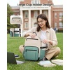 image:imageLOVEVOOK College Laptop Backpack for Women Work Computer Travel Backpack  Giant Tumbler Holder 156Inch Backpack with Laptop Compartment Padded Panel Chest BuckleCommuter Teacher Purse Bag BlackBeige  Green  Black