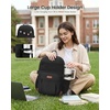 image:imageLOVEVOOK College Laptop Backpack for Women Work Computer Travel Backpack  Giant Tumbler Holder 156Inch Backpack with Laptop Compartment Padded Panel Chest BuckleCommuter Teacher Purse Bag BlackBlack  Chestnut Brown