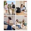image:imageLOVEVOOK College Laptop Backpack for Women Work Computer Travel Backpack  Giant Tumbler Holder 156Inch Backpack with Laptop Compartment Padded Panel Chest BuckleCommuter Teacher Purse Bag BlackBeige  Khaki