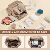 image:imageLOVEVOOK Diaper Bag Backpack Small Baby Bag Cute Baby Diaper Bag Stylish WaterResistant Travel Baby Bag for Mom Baby Backpack with Changing Pad Stroller Straps Black BeigeBlue