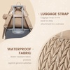 image:imageLOVEVOOK Diaper Bag Backpack Small Baby Bag Cute Baby Diaper Bag Stylish WaterResistant Travel Baby Bag for Mom Baby Backpack with Changing Pad Stroller Straps Black BeigeBlue
