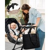 image:imageLOVEVOOK Diaper Bag Tote 156 Inch Puffer Diaper Bag Waterproof Travel Diaper Tote with Changing Pad Pacifier CaseBlack