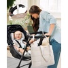 image:imageLOVEVOOK Diaper Bag Tote 156 Inch Puffer Diaper Bag Waterproof Travel Diaper Tote with Changing Pad Pacifier CaseOffwhite
