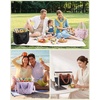 image:imageLOVEVOOK Insulated Lunch Bag Women Puffer Adult Large Lunch Box for Work  Wide Opening Large Lunch Tote Giant Tumbler Holder Leakproof Cooler Bag For College Picnic Beach Family Shoulder StrapBlack