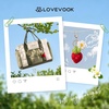 image:imageLOVEVOOK Insulated Lunch Bag Women Puffer Adult Lunch Box for Women Black  Wide Opening Large Loncheras Para Mujer with Cup HolderStrawberry CharmLeakproof Cooler Bag for Teacher Picnic Beach TravelBeige Black Brown