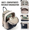 image:imageLOVEVOOK Laptop Backpack for Women 156 Inch Laptop Bag with USB Port Fashion Waterproof Backpacks Teacher Nurse Stylish Travel Bags Vintage Daypacks Bookbag for College School WorkNavy  Dark Apricot