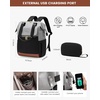 image:imageLOVEVOOK Laptop Backpack for Women 156 Inch Laptop Bag with USB Port Fashion Waterproof Backpacks Teacher Nurse Stylish Travel Bags Vintage Daypacks Bookbag for College School WorkGreyblack