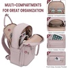 image:imageLOVEVOOK Laptop Backpack for Women 156 Inch Laptop Bag with USB Port Fashion Waterproof Backpacks Teacher Nurse Stylish Travel Bags Vintage Daypacks Bookbag for College School WorkLight Pink