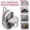 image:imageLOVEVOOK Laptop Backpack for Women 156 Inch Laptop Bag with USB Port Fashion Waterproof Backpacks Teacher Nurse Stylish Travel Bags Vintage Daypacks Bookbag for College School WorkDark Grey  Light Grey