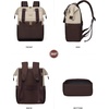 image:imageLOVEVOOK Laptop Backpack for Women 156 Inch Laptop Bag with USB Port Fashion Waterproof Backpacks Teacher Nurse Stylish Travel Bags Vintage Daypacks Bookbag for College School WorkApricot  Coffee