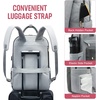 image:imageLOVEVOOK Laptop Backpack for Women 156 Inch Laptop Bag with USB Port Fashion Waterproof Backpacks Teacher Nurse Stylish Travel Bags Vintage Daypacks Bookbag for College School WorkDark Grey  Light Grey