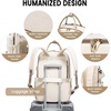 image:imageLOVEVOOK Laptop Backpack for Women 156 Inch Laptop Bag with USB Port Fashion Waterproof Backpacks Teacher Nurse Stylish Travel Bags Vintage Daypacks Bookbag for College School WorkZkhaki  Pinkish Beige