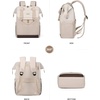 image:imageLOVEVOOK Laptop Backpack for Women 156 Inch Laptop Bag with USB Port Fashion Waterproof Backpacks Teacher Nurse Stylish Travel Bags Vintage Daypacks Bookbag for College School WorkBeige  Nude