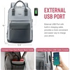 image:imageLOVEVOOK Laptop Backpack for Women 156 Inch Laptop Bag with USB Port Fashion Waterproof Backpacks Teacher Nurse Stylish Travel Bags Vintage Daypacks Bookbag for College School WorkDark Grey  Light Grey