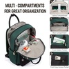 image:imageLOVEVOOK Laptop Backpack for Women 156 Inch Laptop Bag with USB Port Fashion Waterproof Backpacks Teacher Nurse Stylish Travel Bags Vintage Daypacks Bookbag for College School WorkBlack  Green