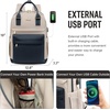 image:imageLOVEVOOK Laptop Backpack for Women 156 Inch Laptop Bag with USB Port Fashion Waterproof Backpacks Teacher Nurse Stylish Travel Bags Vintage Daypacks Bookbag for College School WorkNavy  Dark Apricot