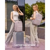 image:imageLOVEVOOK Laptop Backpack for Women 156 Inch Laptop Bag with USB Port Fashion Waterproof Backpacks Teacher Nurse Stylish Travel Bags Vintage Daypacks Bookbag for College School WorkLight Pink