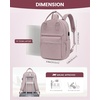 image:imageLOVEVOOK Laptop Backpack for Women 156 Inch Laptop Bag with USB Port Fashion Waterproof Backpacks Teacher Nurse Stylish Travel Bags Vintage Daypacks Bookbag for College School WorkLight Pink