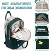 image:imageLOVEVOOK Laptop Backpack for Women 156 Inch Laptop Bag with USB Port Fashion Waterproof Backpacks Teacher Nurse Stylish Travel Bags Vintage Daypacks Bookbag for College School WorkDark Green