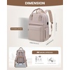 image:imageLOVEVOOK Laptop Backpack for Women 156 Inch Laptop Bag with USB Port Fashion Waterproof Backpacks Teacher Nurse Stylish Travel Bags Vintage Daypacks Bookbag for College School WorkNude
