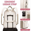 image:imageLOVEVOOK Laptop Backpack for Women 156 Inch Laptop Bag with USB Port Fashion Waterproof Backpacks Teacher Nurse Stylish Travel Bags Vintage Daypacks Bookbag for College School WorkKhaki  Pinkish Beige