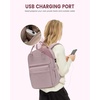 image:imageLOVEVOOK Laptop Backpack for Women 156 Inch Laptop Bag with USB Port Fashion Waterproof Backpacks Teacher Nurse Stylish Travel Bags Vintage Daypacks Bookbag for College School WorkLight Pink