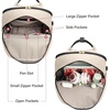 image:imageLOVEVOOK Laptop Backpack for Women 156 Inch Laptop Bag with USB Port Fashion Waterproof Backpacks Teacher Nurse Stylish Travel Bags Vintage Daypacks Bookbag for College School WorkBlack  Beige