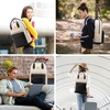 image:imageLOVEVOOK Laptop Backpack for Women 156 Inch Laptop Bag with USB Port Fashion Waterproof Backpacks Teacher Nurse Stylish Travel Bags Vintage Daypacks Bookbag for College School WorkBlack  Beige