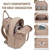 image:imageLOVEVOOK Laptop Backpack for Women 156 Inch Laptop Bag with USB Port Fashion Waterproof Backpacks Teacher Nurse Stylish Travel Bags Vintage Daypacks Bookbag for College School WorkKhaki
