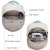 image:imageLOVEVOOK Laptop Backpack for Women 156 Inch Laptop Bag with USB Port Fashion Waterproof Backpacks Teacher Nurse Stylish Travel Bags Vintage Daypacks Bookbag for College School WorkLight Green  Beige
