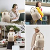 image:imageLOVEVOOK Laptop Backpack for Women 156 Inch Laptop Bag with USB Port Fashion Waterproof Backpacks Teacher Nurse Stylish Travel Bags Vintage Daypacks Bookbag for College School WorkKhaki  Pinkish Beige