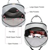 image:imageLOVEVOOK Laptop Backpack for Women 156 Inch Laptop Bag with USB Port Fashion Waterproof Backpacks Teacher Nurse Stylish Travel Bags Vintage Daypacks Bookbag for College School WorkDark Grey  Light Grey