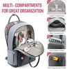 image:imageLOVEVOOK Laptop Backpack for Women 156 Inch Laptop Bag with USB Port Fashion Waterproof Backpacks Teacher Nurse Stylish Travel Bags Vintage Daypacks Bookbag for College School WorkDark Grey  Light Grey