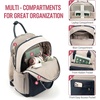 image:imageLOVEVOOK Laptop Backpack for Women 156 Inch Laptop Bag with USB Port Fashion Waterproof Backpacks Teacher Nurse Stylish Travel Bags Vintage Daypacks Bookbag for College School WorkNavy  Dark Apricot