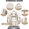 image:imageLOVEVOOK Laptop Backpack for Women 156 Inch Laptop Bag with USB Port Fashion Waterproof Backpacks Teacher Nurse Stylish Travel Bags Vintage Daypacks Bookbag for College School WorkZkhaki  Pinkish Beige