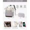image:imageLOVEVOOK Laptop Backpack for Women 156 Inch Laptop Bag with USB Port Fashion Waterproof Backpacks Teacher Nurse Stylish Travel Bags Vintage Daypacks Bookbag for College School WorkBeige Coffee