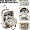 image:imageLOVEVOOK Laptop Backpack for Women 156 Inch Laptop Bag with USB Port Fashion Waterproof Backpacks Teacher Nurse Stylish Travel Bags Vintage Daypacks Bookbag for College School WorkZkhaki  Pinkish Beige
