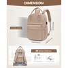 image:imageLOVEVOOK Laptop Backpack for Women 156 Inch Laptop Bag with USB Port Fashion Waterproof Backpacks Teacher Nurse Stylish Travel Bags Vintage Daypacks Bookbag for College School WorkKhaki