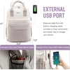 image:imageLOVEVOOK Laptop Backpack for Women 156 Inch Laptop Bag with USB Port Fashion Waterproof Backpacks Teacher Nurse Stylish Travel Bags Vintage Daypacks Bookbag for College School WorkNude  Pinkish Beige