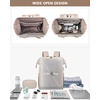 image:imageLOVEVOOK Laptop Backpack for Women 156 Inch Laptop Bag with USB Port Fashion Waterproof Backpacks Teacher Nurse Stylish Travel Bags Vintage Daypacks Bookbag for College School WorkBeige  Nude