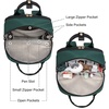 image:imageLOVEVOOK Laptop Backpack for Women 156 Inch Laptop Bag with USB Port Fashion Waterproof Backpacks Teacher Nurse Stylish Travel Bags Vintage Daypacks Bookbag for College School WorkBlack  Green